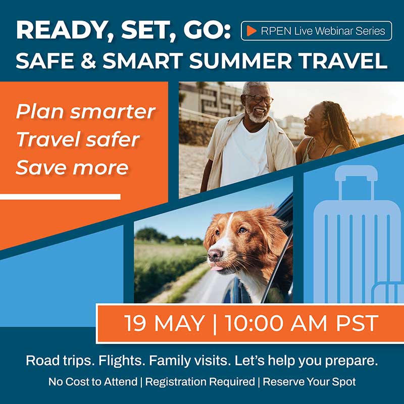 May RPEN Webinar - Safe and Smart Summer Travel
